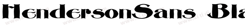 HendersonSans Black字体转换